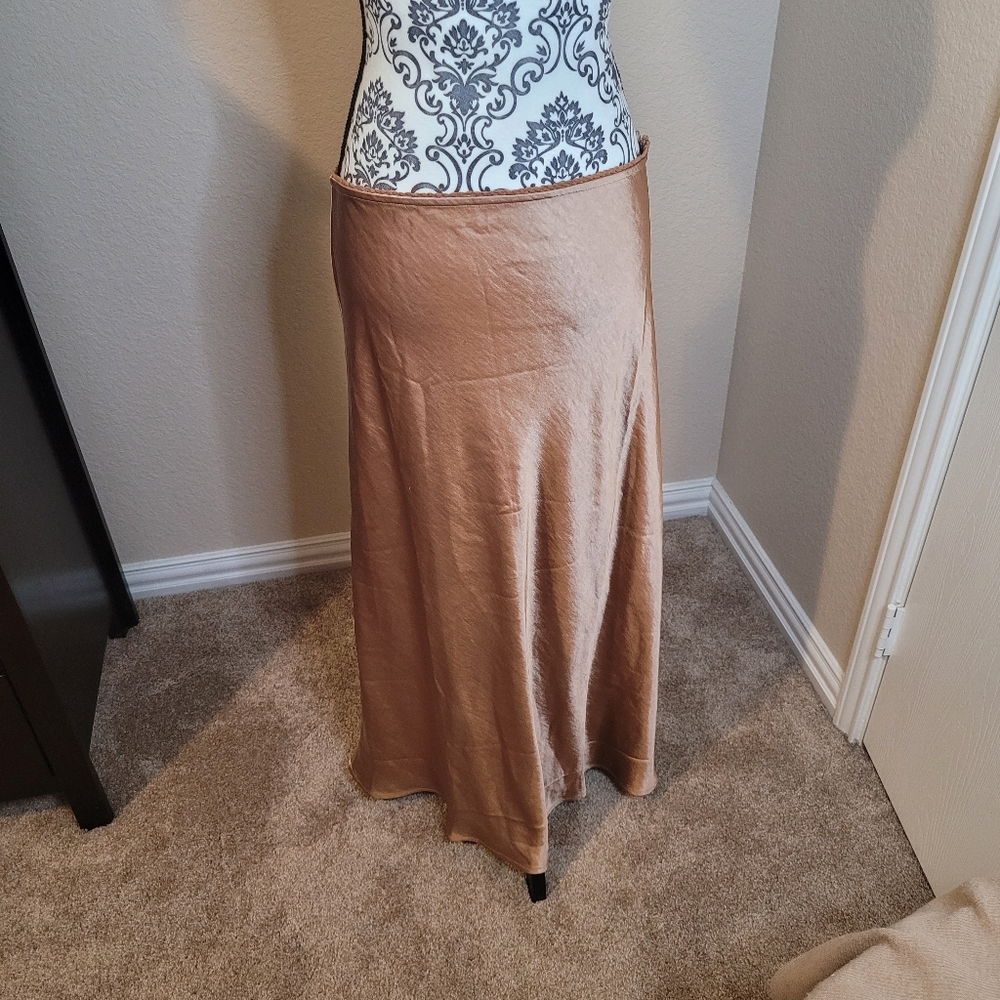 26. Forever 21 Satin Column Maxi Skirt Size XL